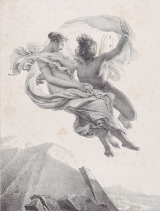 Zephyr and Psyche Zépir et Psyché, 1820-23. 作者 皮埃尔·克劳德·弗朗索瓦·德洛姆