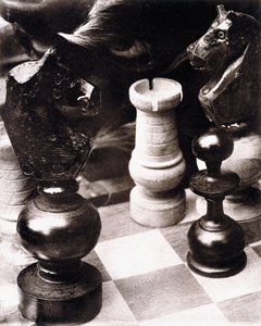 经过一场国际象棋比赛，约于1930年（油画） 作者 皮埃尔·杜布罗伊