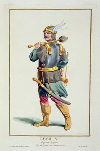 Leel V来自&39;Receuil des Estampes，代表范围和Dignites，遵循所有现有国家的服装&39;，1780年出版（手工彩色雕刻） 作者 皮埃尔·杜弗洛斯