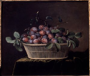 梅花篮Pierre Dupuis绘画