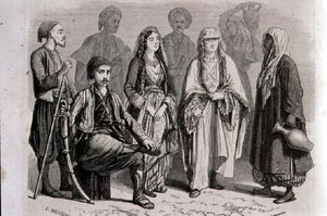 19世纪60年代的安纳托利亚服饰，由Stephane Pannemaker（1847-1930）雕刻（雕刻）。 作者 皮埃尔·尤金（后）大孙