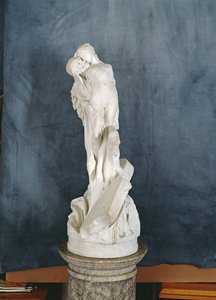拥抱女性裸体的死亡图（大理石 作者 皮埃尔·尤金·埃米尔·赫伯特