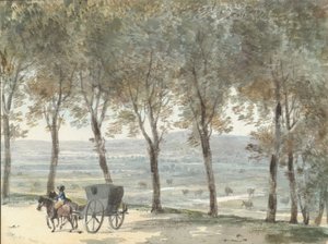 游览欧堡的素描本，1811年。