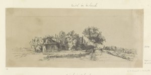 Landschap met een kanaal en palissade
八十五幅原创版画作品集（系列名称） 作者 Rembrandt van Rijn（拒绝归因）