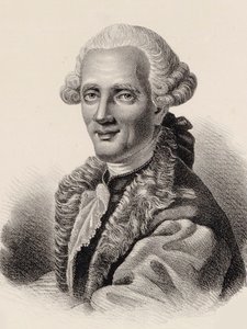 作曲家Niccolò Piccinni的肖像，1728-1800。