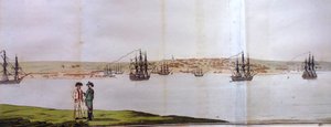 塞瓦斯托波尔港。摘自《1793年和1年穿越俄罗斯帝国南部省份的旅行》。