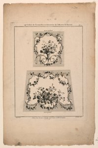 挂毯椅座设计，《Cahier de Cartouches et Ornemens de l