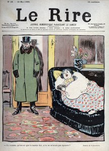 如果你没有嫁给我，你会怎么做？- 皮埃尔-乔治-让尼奥（Pierre Georges Jeanniot，1848-1934）为1895年5月218日的 "Le Rire "画的画。 作者 皮埃尔·乔治·让尼奥