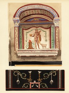 在附件中献给大力神的 Lararium 壁龛绘画（Casa del Cenacolo，V