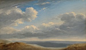 研究罗马坎帕尼亚的云层c.1782-85（纸板上的油纸） 作者 皮埃尔·亨利·德·瓦朗谢讷