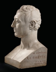 Marie-Joseph-Gilbert du Motier，侯爵夫人拉菲耶特的半身像 作者 皮埃尔·简·大卫·丹格斯