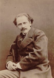 作曲家Jules Massenet 1842-1912的肖像，1880年。 作者 皮埃尔·拉尼特·佩蒂特