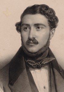 作曲家ThéodoreLabarre的肖像1805-1870年。
