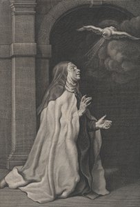 阿维拉的圣特蕾莎的《鸽子的愿景》，约1650年。