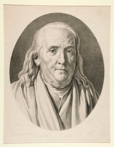 本杰明-富兰克林（Benjamin Franklin），取材于让-安托万-胡东（Jean-Antoine Houdon）的雕塑作品 作者 皮埃尔·米歇尔·阿利克斯