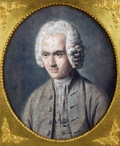让-雅克·卢梭 (1712-1778) 的肖像，Alix, Pierre Michel (1762-1817)。 Aquatint，尺寸：40,5x36，私人收藏
