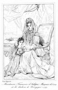 FrançoisedAubigné和勃艮第公爵夫人。 作者 皮埃尔·米尼亚德