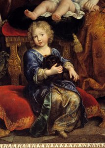 法国路易家族（1661-1711）路易十四（1638-1715）的儿子，被称为大王储"，1687年 "他与妻子玛丽-安妮-克里斯蒂娜-德-巴维埃和他们的孩子路易、菲利普（未来的西班牙菲利普五世）和查尔斯是代表。