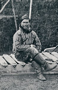 1912年，爱斯基摩人躺在雪橇上 作者 皮埃尔·佩蒂特