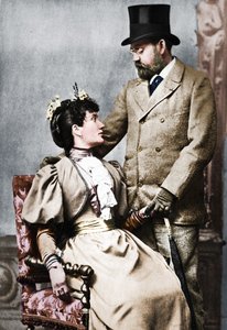 埃米尔·佐拉（Emile Zola）和珍妮·罗泽拉（Jeanne Rozerat），c1890，1939年