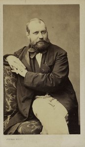 作曲家夏尔-古诺的肖像，1818-1893年，约1870年。 作者 皮埃尔·佩蒂特