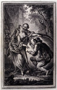 库维尔--载于让-拉封丹的 "诗体故事和短篇小说"。1776.插图：P.P. Choffard。