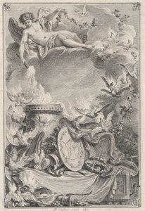 婚礼证书，1780年。 作者 皮埃尔·菲利普·肖法尔