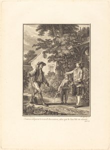 每个人都尊重他人的工作，这样乳房才会安全 作者 Pierre Philippe Choffard after Jean Michel Moreau