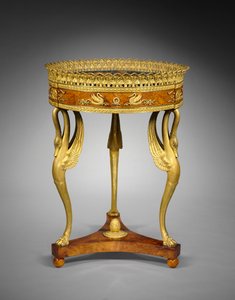 花架（Jardinière），约1800年（带有镀金青铜坐骑的木头） 作者 Pierre Philippe Thomire
