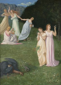 死亡与少女，1872年 作者 皮埃尔·普维斯·德·沙瓦纳