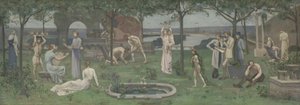 Inter artes et naturam 艺术与自然之间，约1890-95。 作者 皮埃尔·普维斯·德·沙瓦纳