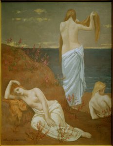 海上的年轻女性 作者 皮埃尔·普维斯·德·沙瓦纳