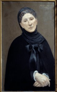 玛丽·坎塔库兹涅公主的肖像，艺术家的女人“绘画，皮埃尔·普维斯·德·夏瓦尼斯 作者 皮埃尔·普维斯·德·沙瓦纳