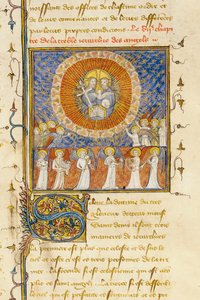 Bartholomeus Anglicus的“ De Proprietatibus Rerum”中的一页的详细内容，由Jean Corbechon译成法语，约1390年 作者 皮埃尔·雷米耶