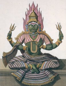 Parvati，由皮埃尔·索内拉特（Pierre Sonnerat）撰写的“印度与中国的旅程”，由泊松雕刻，于1782年出版