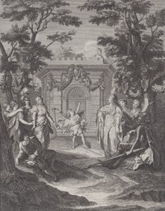 图版13：加马奇婚礼上的《爱与财富》入场券 《爱与财富》，1745年。