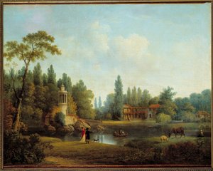 Le hameau du petit trianon à Versailles 画作 Pierre Joseph Wallaert (1753-1812) 1803 年 0.56x0.72米 作者 Pierre Wallaert