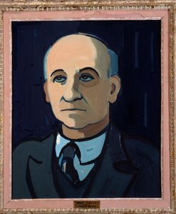法国诗人马克斯·雅各布（Max Jacob，1876-1944 年）的肖像 皮埃尔·德·贝莱（Pierre de Belay，1890-1947 年）绘画，20 世纪奥尔良。 美术博物馆