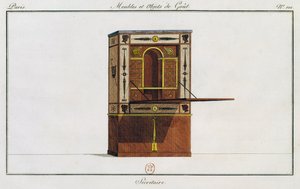 写字台，图版101，插图来自《家具和品味物品集》（Collection de meubles et objects de gout）。