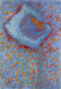 阿鲁姆百合，1908-1909。 作者 彼得·蒙德里安