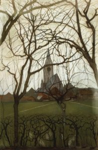 乡村教堂（Dorfkirche）；温特斯韦克Jacobskerk 作者 彼得·蒙德里安
