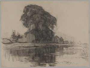 Landzicht 农场构成研究 作者 彼得·蒙德里安