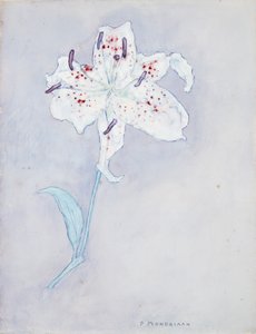 莉莉，约1920-25年（纸上水彩） 作者 彼得·蒙德里安