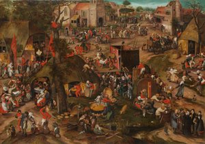 一场佛兰芒博览会，演出了一场“Plaeyerwater Cluyte”，c。 1570