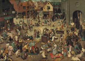 德语: Kampf zwischen Fasching und Fasten狂欢节与四旬斋之争