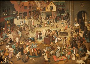 德语: Kampf zwischen Fasching und Fasten狂欢节与四旬斋之争
