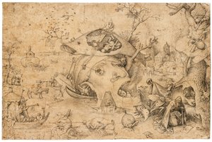圣安东尼的诱惑 作者 彼得·布鲁格（Pieter Brueghel）