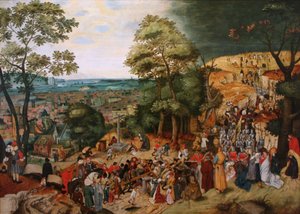 基督背十字架 作者 彼得·布鲁格（Pieter Brueghel）