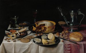 静物，约1625年。 作者 彼得·克拉斯