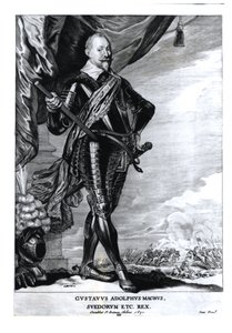 Gustavus Adolphus伟大的画像，瑞典国王（1592-1632），1650年